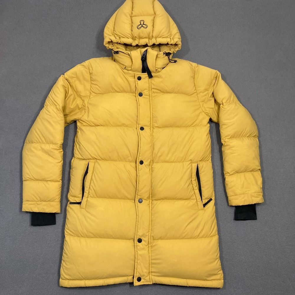 Aritzia TNA The Super Puff Jacket Women's XXS Mustard Yellow Goose Down Coat
